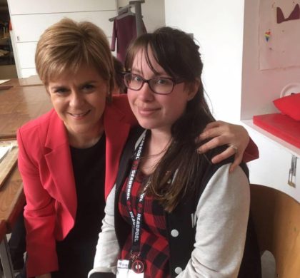 Sarah Lomax Met First Minister of Scotland